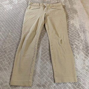 Gap Womens 6 Pants Trousers Beige Signature Skinny Ankle Low Rise Stretch